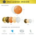 thumbnail image 6 of Brown Balloon Garland Arch Kit with Neutral White, Beige, Light and Dark Brown, Gold Balloons, 6 of 7