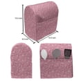 thumbnail image 5 of Beauty Lounger Chair Bag, Feminine Style Abstract Pinkish Makeup Hair Face Skin Care Cosmetic Items Pattern, High Capacity Storage with Handle Container, Lounger Size, Blush Pink, by Ambesonne, 5 of 5