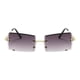 thumbnail image 4 of Gafas de sin borde de lentes de modernos para la playa de compras de viajes de viaje al aire libre Gran gris gradiente, 4 of 8