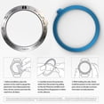 thumbnail image 2 of CIMAXIC Simple Watch Shell Useful Watch Protective Case Chic Watch Frame Watch Accessories Compatible for Garmin Fenix 5x (Silver Ring, Black Letter),1.85"X1.85"X0.08", 2 of 5