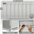 thumbnail image 7 of Tall Extra Wide Foldable Panel Partition Wall Divider, Double Hinged Room and Folding Privacy Screens, 6 feet, White, 7 of 7