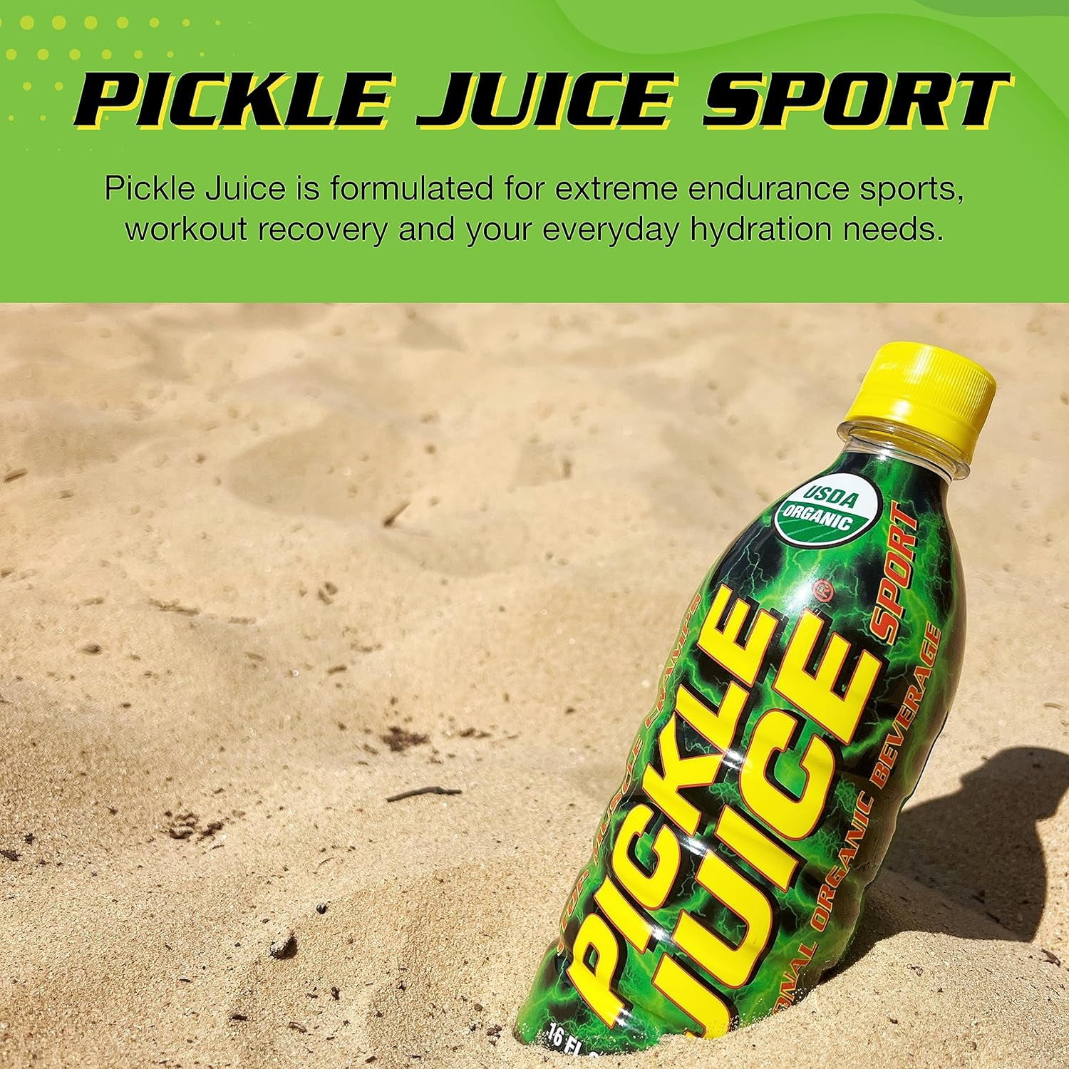 (Pack Of 12) Pickle Juice Juice Pickle Sport Bottle 16 Fo