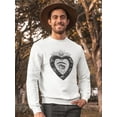 thumbnail image 2 of Mystic Eye Inside Heart. Sweatshirt Men -Image by Shutterstock, Male Medium, 2 of 4