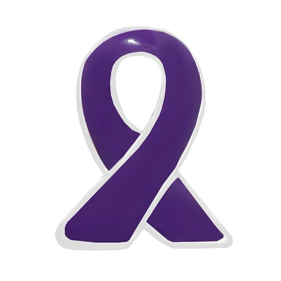 Lupus Awareness Purple Ribbon Lapel Pins