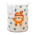 thumbnail image 1 of Cesto para la ropa sucia ANGGREK 100L de Lino y Algodón para dormitorio, 1 of 8