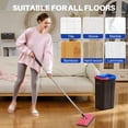 thumbnail image 3 of JOYMOOP Mop and Bucket Set for Home, Hands-Free Self-Cleaning System, with 3 Reusable Microfiber Mop Pads, Suitable for Floor Cleaning and Wall Cleaner - Black+Red+Slate Blue, 3 of 9