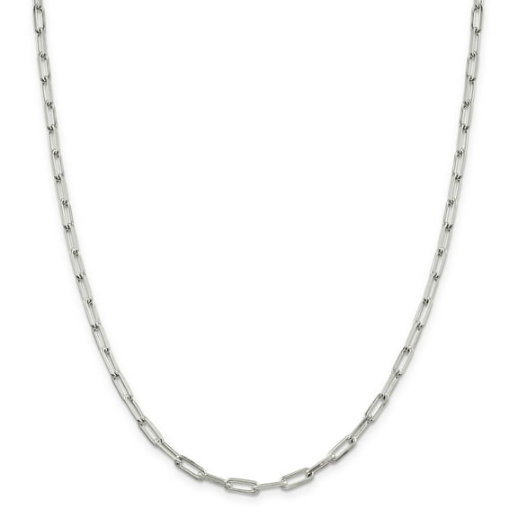 Primal Silver Sterling Silver 4.25mm Elongated Open Cable Link Chain
