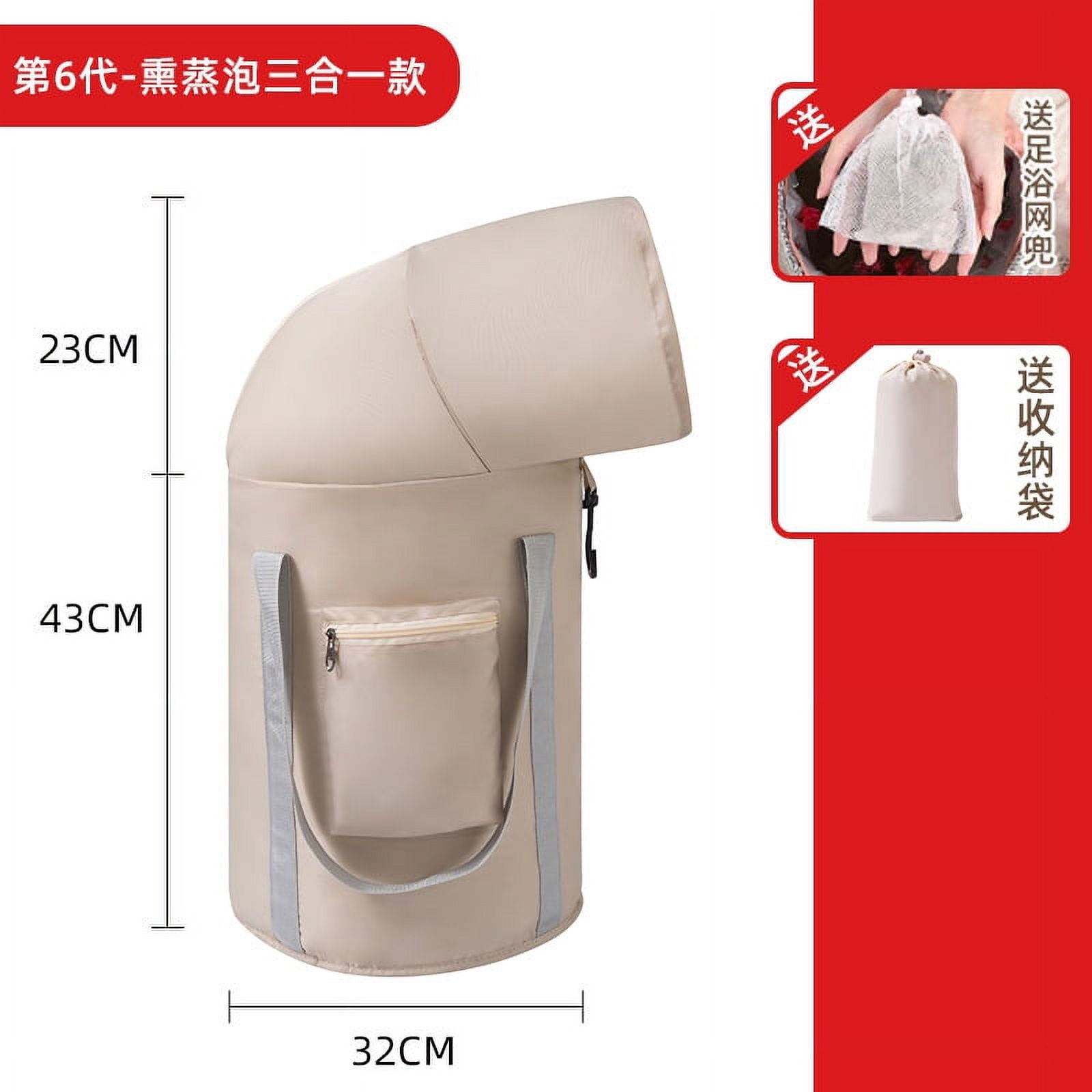 Folding Portable 5 layers Thickened Over Knee Bubble Feet Bucket Footbath Foot Spa Massager for Traveling Home
