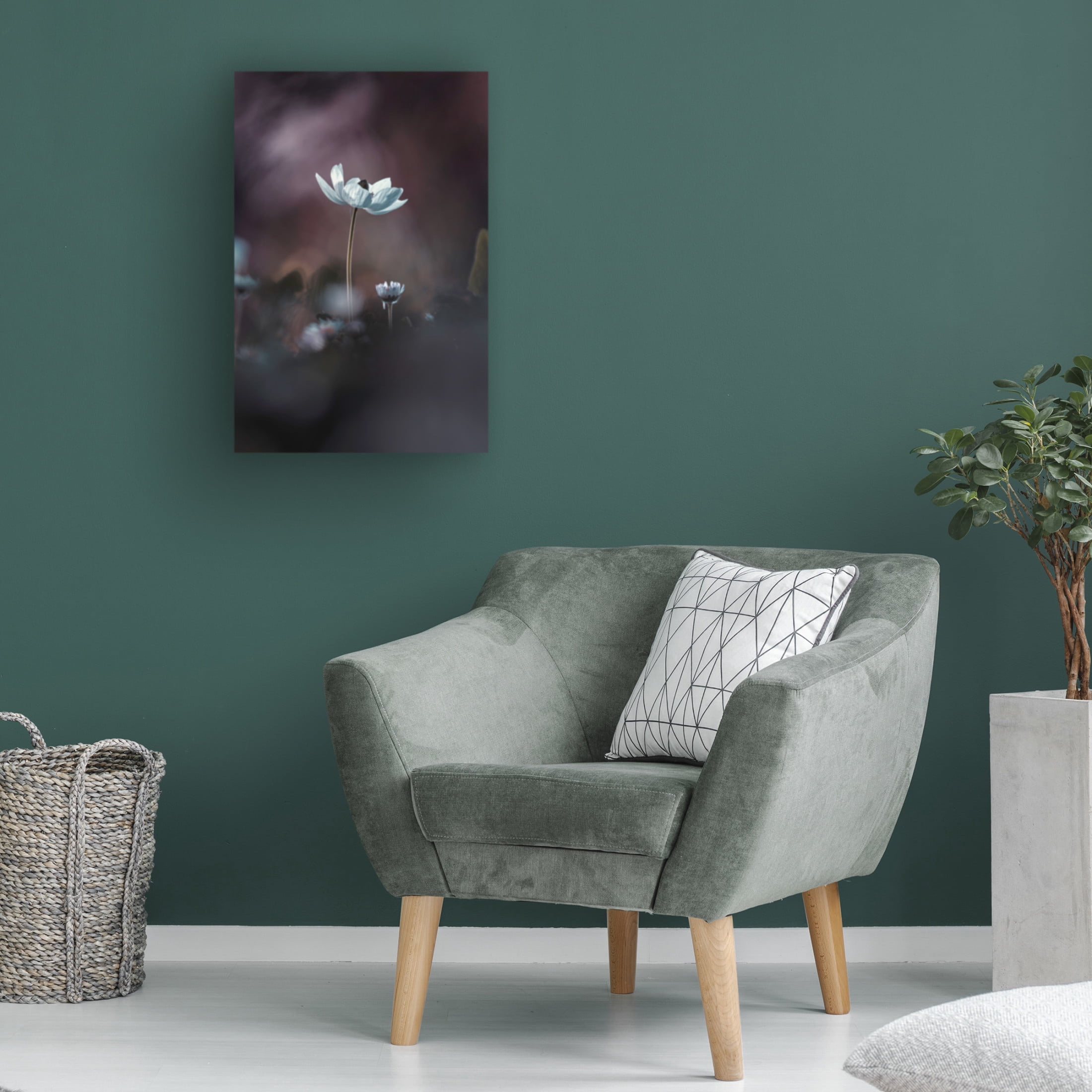 Canvas Wall Art - Fabien Bravin 'Elles, Mes Fleurs, Acmoi' Wall Art for Living Room, Bedroom, or Office Décor by Trademark Fine Art - 30 x 47 Inches