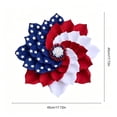 thumbnail image 3 of Nkmbld Patriotic Wreath, 4th of July Wreaths, Independence Day Artificial Wreath Pendant for Veterans Day Memorial Day Flag Day Wall Window Decor, 3 of 7