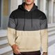 thumbnail image 1 of MHFRRA Sudadera Informal con Capucha y Manga Larga con Diseño de Color para Ropa Deportiva, Cómoda y Ligera Negro, 1 of 6