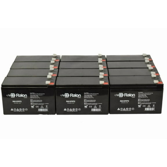 Raion Power 12V 7Ah Replacement Battery for Toyo Battery 6FM7 - 12 Pack