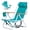 Green, variant on 4-Position Folding Backpack Beach Chair with Wood Armrests, Headrest & Cup Holder - Lightweight Portable Sand Chair for Camping & Concerts, Blue & Green Stripes, 2 Packs