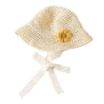 thumbnail image 1 of Sombrero de paja para bebé protector solar de verano sombrilla para bebé playa niños sombrero para el sol de verano lindo sombreroBeige, 1 of 5
