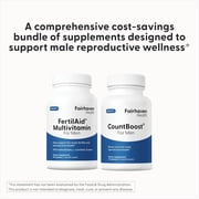 FertilAid for Men and Countboost Combo Fertility Supplements (1 Month Supply)