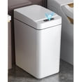 VQJTCVLY Bathroom Small Trash Can with Lid, 2.6 Gallon Touchless ...