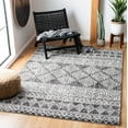 thumbnail image 2 of SAFAVIEH Tunisia Rose Geometric Area Rug, Black/Ivory, 5'3" x 7'7", 2 of 7