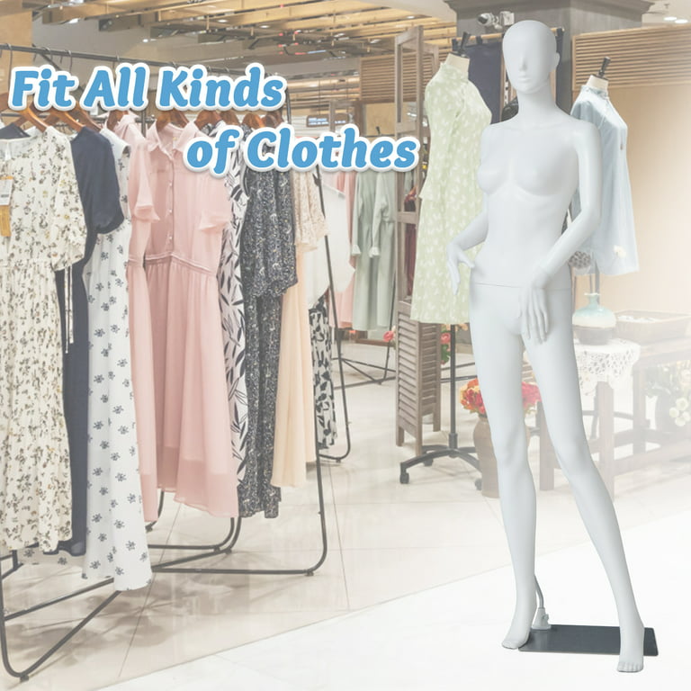Female Mannequin Displayer Full Body without Head Turns Dress Display with  Base