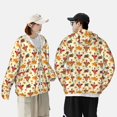 thumbnail image 2 of KLL Thanksgiving Turkeys Print Men's Women’s UPF 50+ Sun Protection Outdoor Hoodie Jacket Long Sleeve Fishing Hiking Performance Shirt- X-Large, 2 of 5