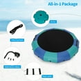 thumbnail image 4 of Barara King Backyard Trampoline, Trampoline, 15 Feet Inflatable Splash Padded Water Bouncer Trampoline-Blue, 4 of 11
