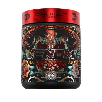 Pre Entreno Venom Inferno 40 Serv Dragon Pharma Sandileta Shot