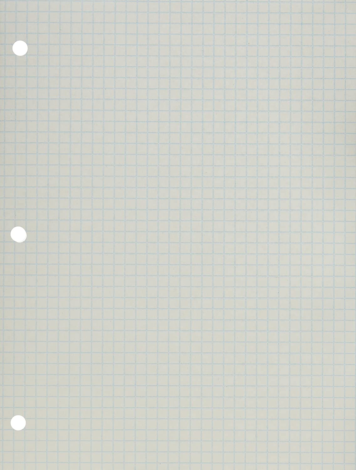 School Smart 86667 2 Sided 3 Hole Punched 1/4 in Rule Graph Paper 8 1/2 in x 11 Pack of 500