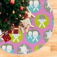 thumbnail image 5 of FMSHPON Easter Xmas Christmas Tree Skirt Stand Mat for Holiday Party Decoration Indoor Outdoor 48 inches, 5 of 6