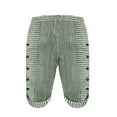 thumbnail image 4 of Womens Pants Women's Elastic Waist Striped Casual Short Pants Loose Cotton and Linen Shorts Casual Pants Women, 4 of 4