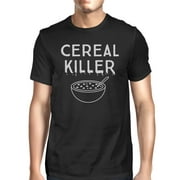 Cereal Killer T-Shirt Mens Black Funny Graphic Halloween Tee Shirt