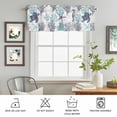 thumbnail image 4 of Rod Pocket Window Valances Blue Sea Turtle Ocean Coral Short Kitchen Curtains Sea Starfish Seahorse Window Treatment Drapes for Bedroom Bathroom Living Room 60x18In,1 Panel, 4 of 9