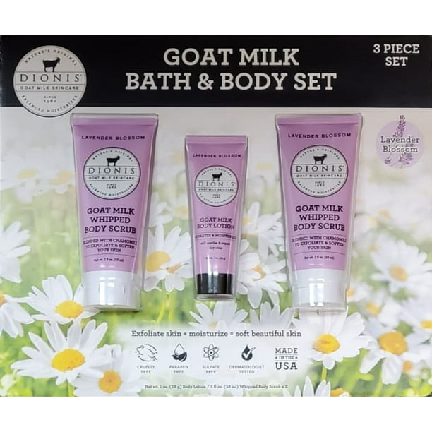 Dionis Goat Milk Lavender Blossom Bath and Body Set