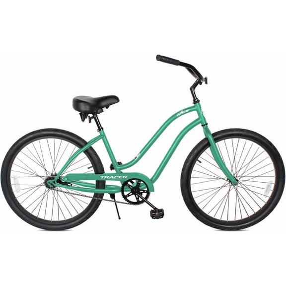 26-Inch Step-Through Cruiser Bike, Tracer ACE, Green, Coaster Brake