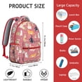 thumbnail image 4 of Minimalist Cat Design Student School Backpack with Geometric Cat Pattern Artistic Abstract Cat Print Design Book Bag, 4 of 6