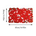 thumbnail image 4 of Naittoop Christmas Poinsettia Placemats, 11*17 Inch Embroidered Table Mats,Red Rectangle Cut-out Flower Fabric Mats for Xmas Dinner Table Doilies Festive Party Home Decoration, 4 of 7