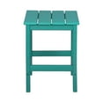thumbnail image 5 of Polytrends  Laguna Hdpe All Weather Outdoor Patio Foldable Adirondack Chairs With Side Table (3-Piece Set) Turquoise, 5 of 11