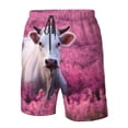 thumbnail image 4 of Balery Flower Field Cow Traje de Baño Estilo Hawaiano para Hombre, Shorts de Secado Rápido con Bolsillos-X-Large, 4 of 6