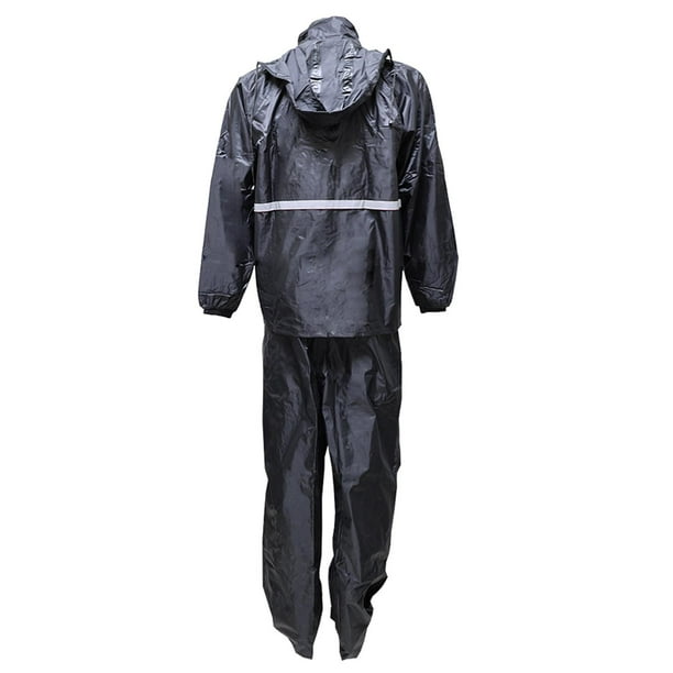 Impermeable 2 Piezas Set Negro negro XG RODA IMPERMEABLE RODA
