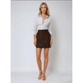 thumbnail image 2 of High Waist Faux Suede Mini Skirt, 2 of 5