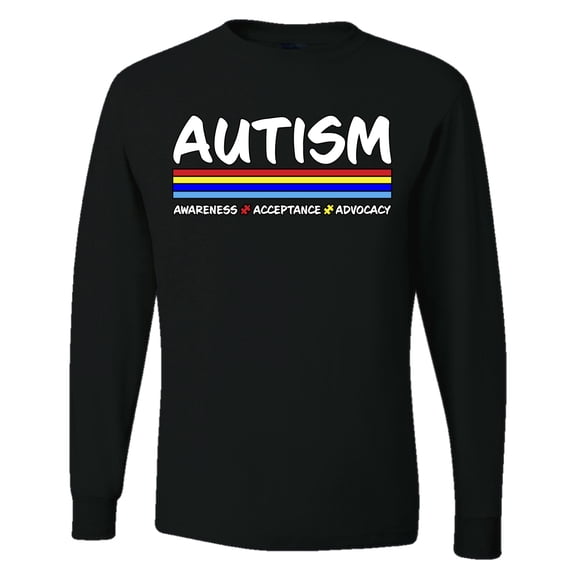 Wild Bobby Autism Awarness Acceptance Advocacy Autism Awareness Men Long Sleeve Shirt