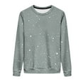 thumbnail image 5 of VEKDONE Womens Sweatshirts Glitter Print Plus Size Blouse Casual Loose Fit Crewneck Pullover Sweatshirt Fall Long Sleeve Fashion Clothes Tops, 5 of 9