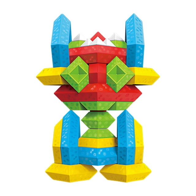 lionlar Pyramid Stacking Toy 3D Puzzle Brain Teasers for Children 1 2 3 4 5 Year Old 60Pcs