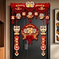 thumbnail image 2 of Chinese New Year 3D Couplets 2025 Spring Festival Door Hanging Pendants The Year Of Snake Door Stickers Home Party Wall Ornament, 2 of 19
