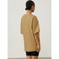 thumbnail image 5 of Womens Oversized T Shirts Summer Half Sleeve Crew Neck Tunic Tops, 5 of 5