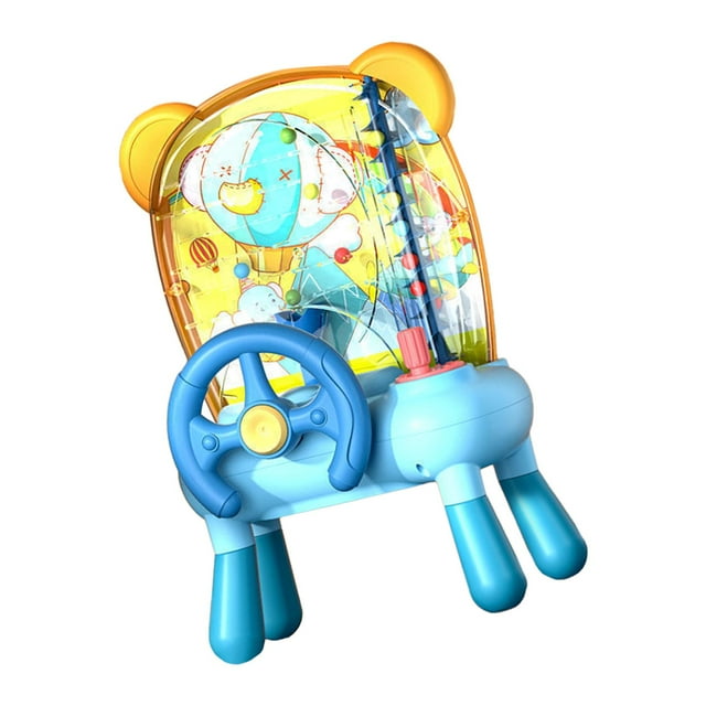 Esquirla Machine à Haricots Interactive pour Enfants, Flipper pour Filles et Garçons, Extérieur, Bleu avec Pieds