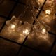 thumbnail image 2 of Cadena de estrellas de 6 m, 40 luces blancas cálidas, funciona con pilas (cristal brillante), 2 of 4