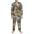 thumbnail image 3 of Fotbe Roman Chariot Horse Race Pijama de Hombre con Estampado de Manga Larga, Conjunto de 2 Piezas, Ropa de Dormir Suave y Cómoda con Bolsillos-XX-Large, 3 of 7