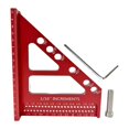 thumbnail image 2 of Regla de medición de múltiples ángulos 3D portátil para ingenieros de construcción industrial Rojo, 2 of 8