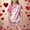 Pink, variant on Tween Girls' Pajama Sets Love Button Down Sleepwear Set Classic Pajamas Set Girls Christmas Pjs 12-13 Years