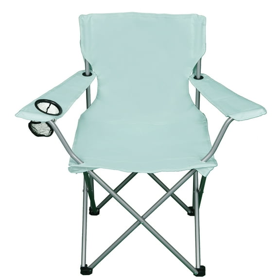 Ozark Trail Folding Camp Chair with Cup Holder – Lightweight, Portable Outdoor Chair for Camping, Tailgating & Sports – Aqua