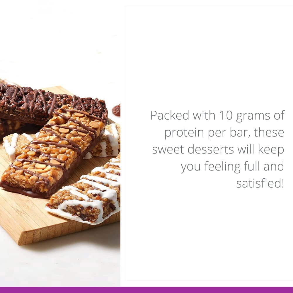 HMR Bar, Variety Pack of Protein Bars | Nutritious Snack to Support Weight Maintenance | Low Calorie Dessert | 10g of Protein | 5 Assorted Flavors, 24 Count